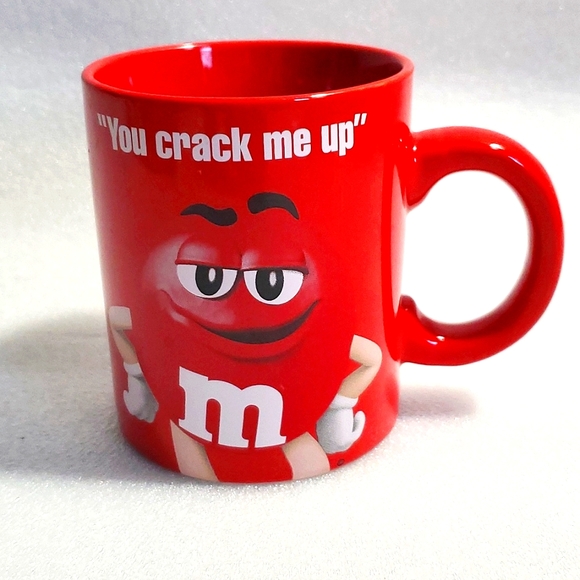 M&M Coffee Mug Cup "You Crack Me Up"2016 Frankford - Picture 1 of 8